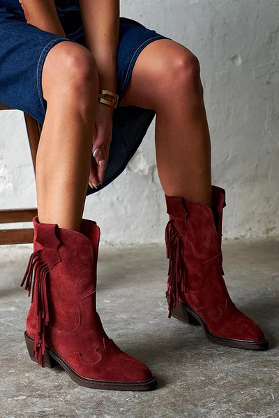 Ariane | Western-Inspired Ankle Boots