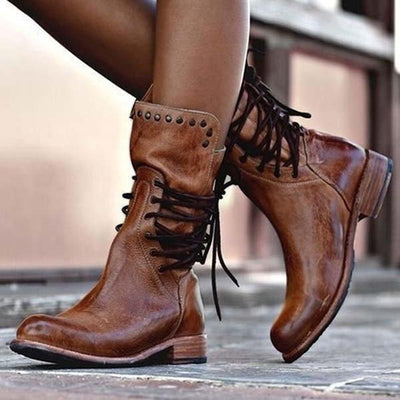 Ava | Lace-Up Orthopedic Boots