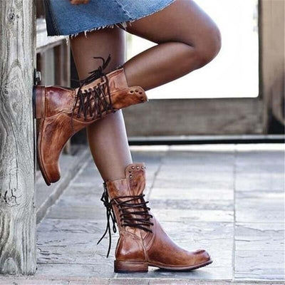 Ava | Lace-Up Orthopedic Boots