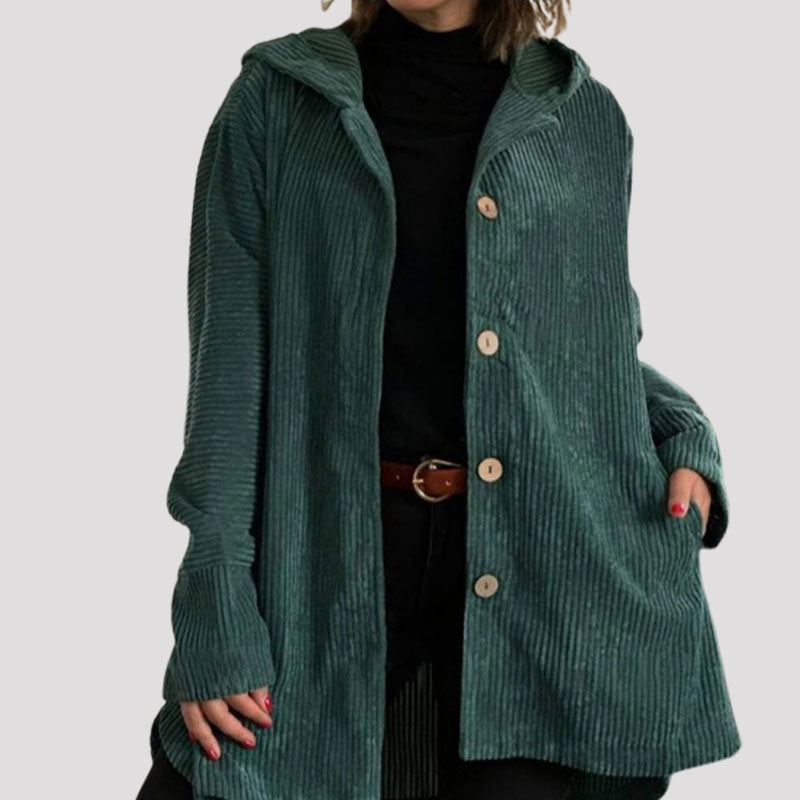 Helen | Casual Velvet Hooded Jacket