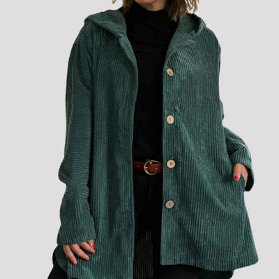 Helen | Casual Velvet Hooded Jacket
