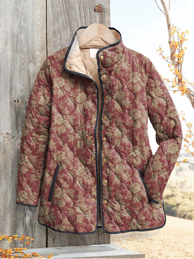 Quilted Jacket Floral