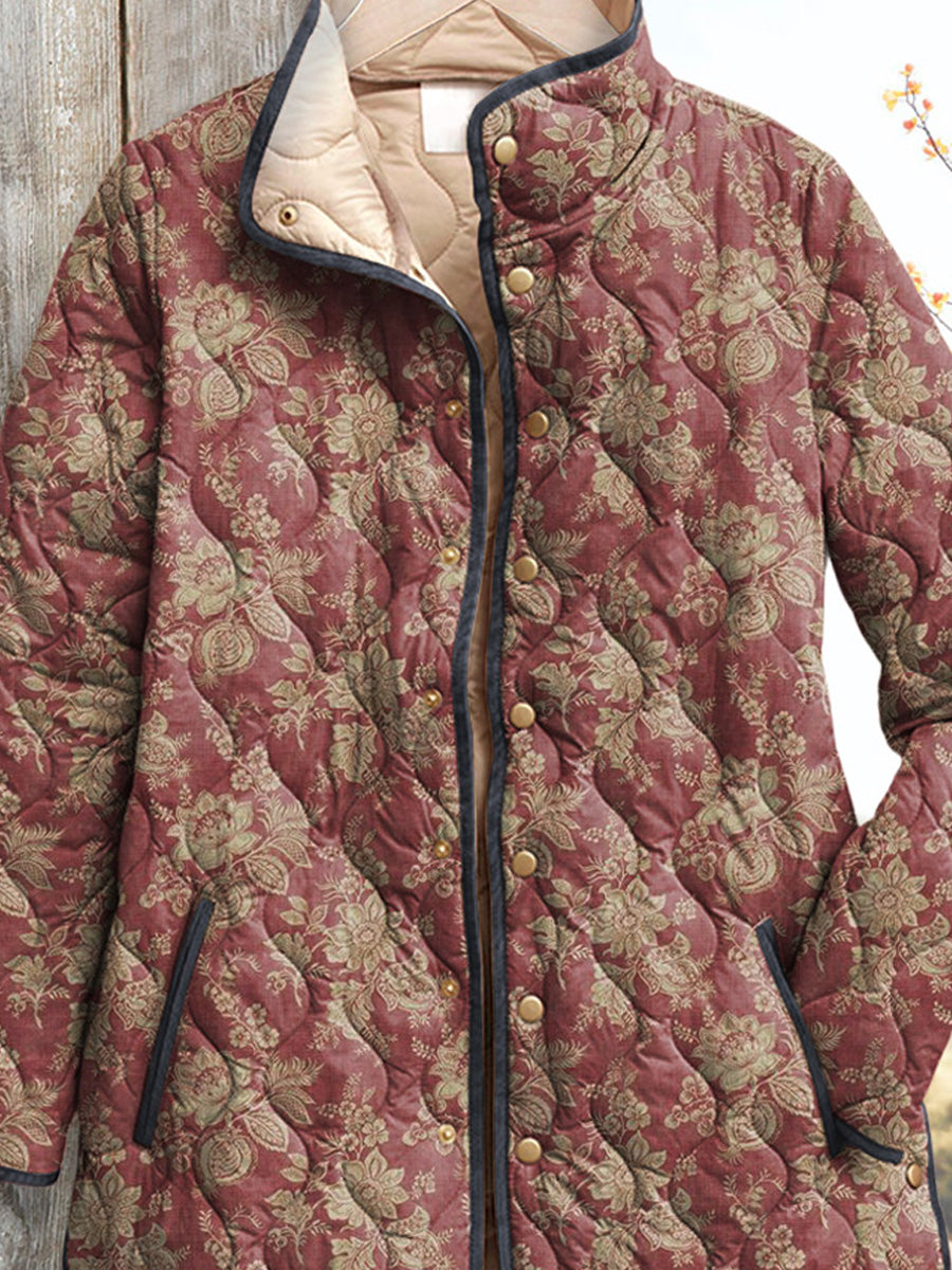 Quilted Jacket Floral
