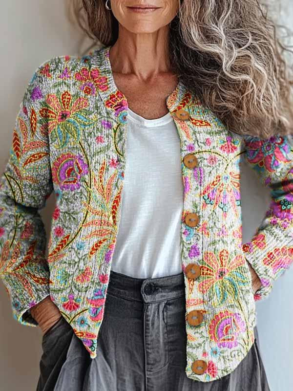 Soraya | Chic Pastel-Patterned Jacket for Every Occasion