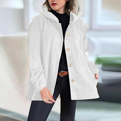 Helen | Casual Velvet Hooded Jacket