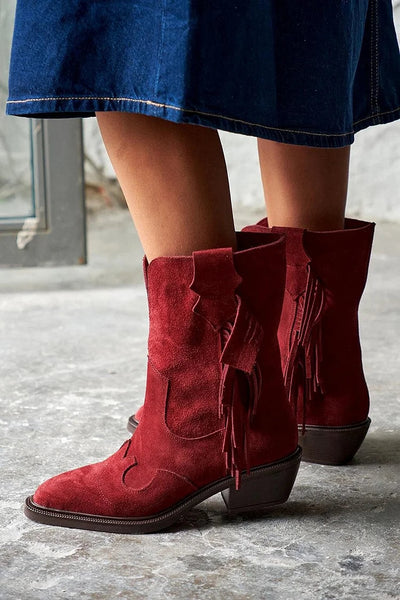 Ariane | Western-Inspired Ankle Boots
