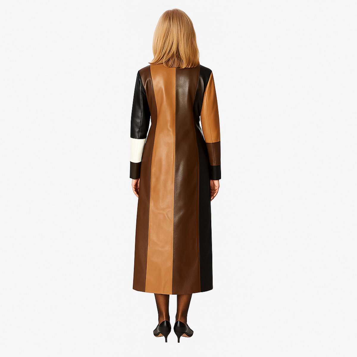 Claire | Long Patchwork Coat