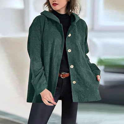 Helen | Casual Velvet Hooded Jacket