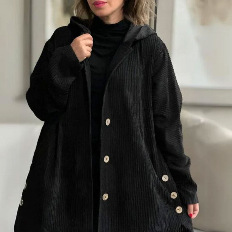 Helen | Casual Velvet Hooded Jacket