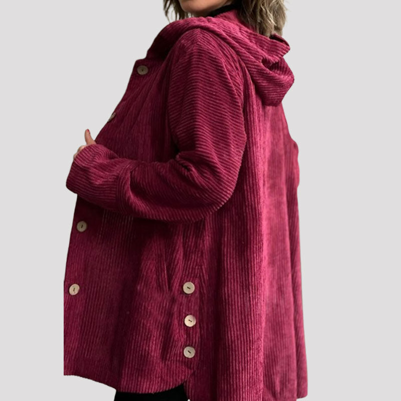 Helen | Casual Velvet Hooded Jacket