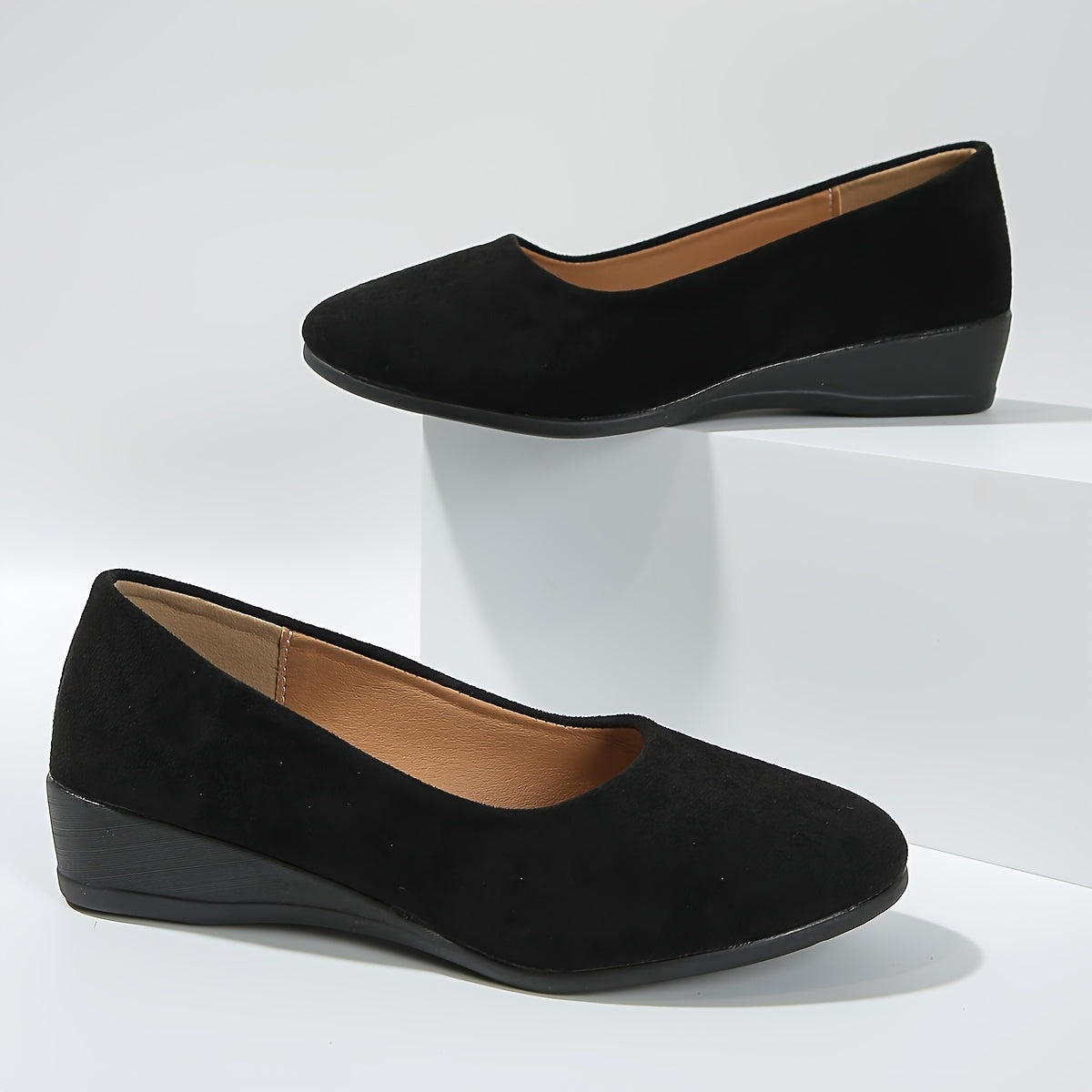 Éliane™ | Stylish Wedge-Heeled Ballet Flats for Ultimate Comfort
