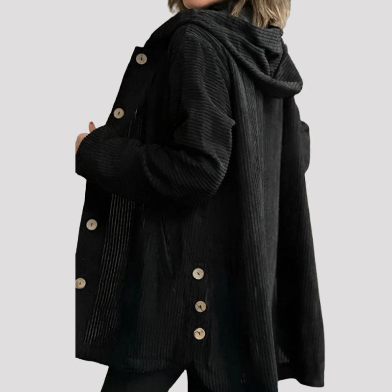 Helen | Casual Velvet Hooded Jacket