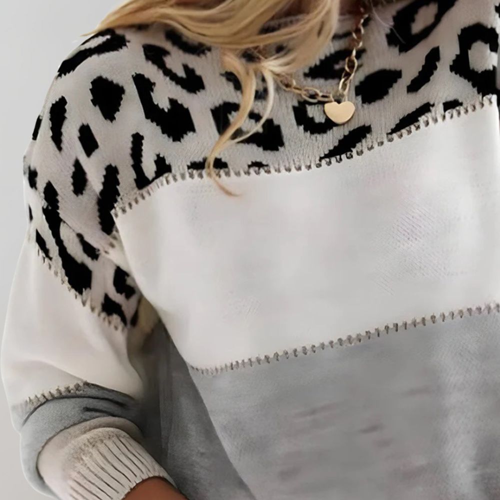 Cléa | Chic Leopard Jumper