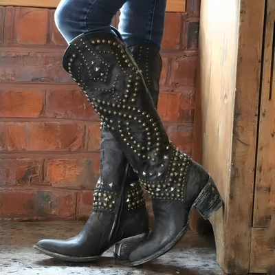 Everly | Knee-High Western Boots