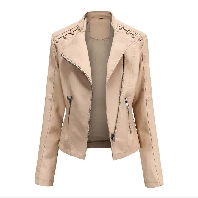 Claire | Classique Veste en Cuir Souple