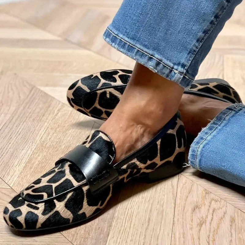 Enyssa™ Cow Print Loafers
