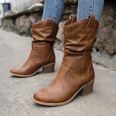 Julia | Fall Leather Ankle Boots