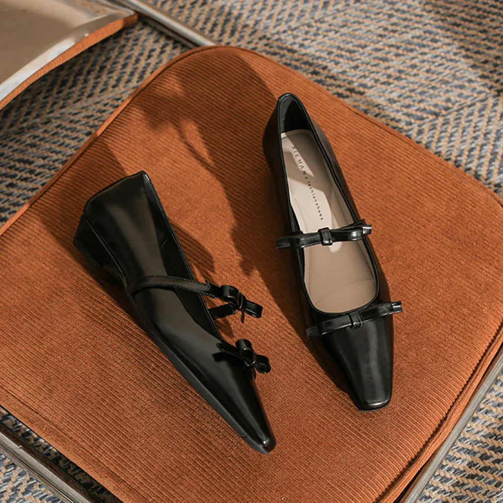 Revana™ | Sleek Pointed Toe Ballet Flats
