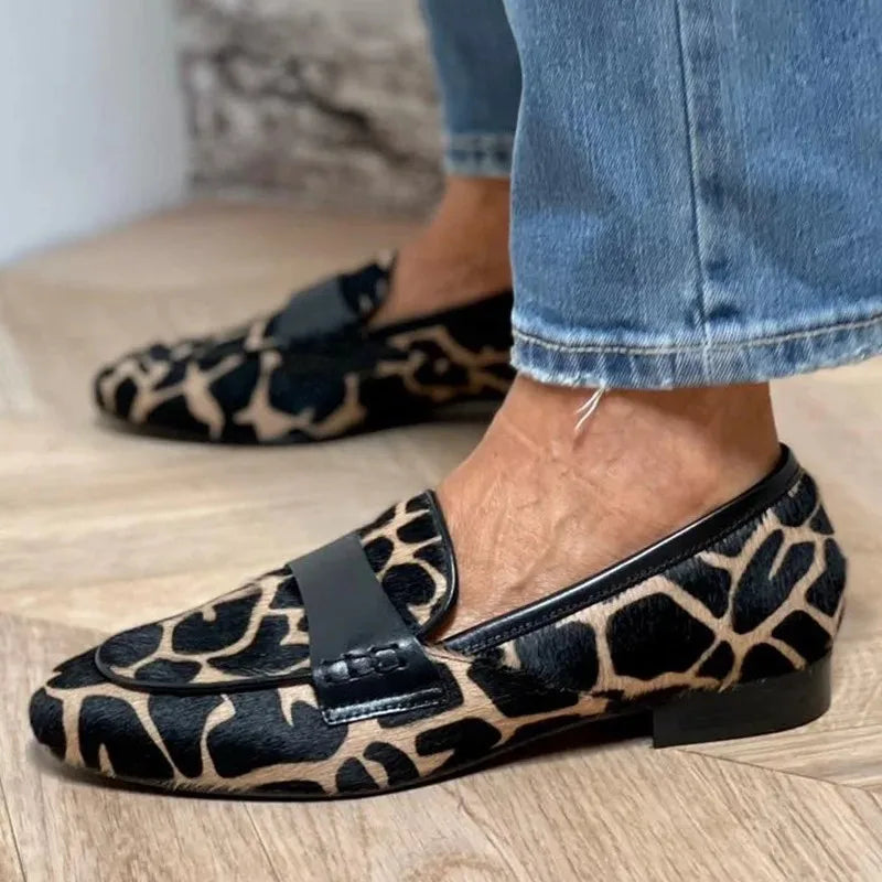 Enyssa™ Cow Print Loafers