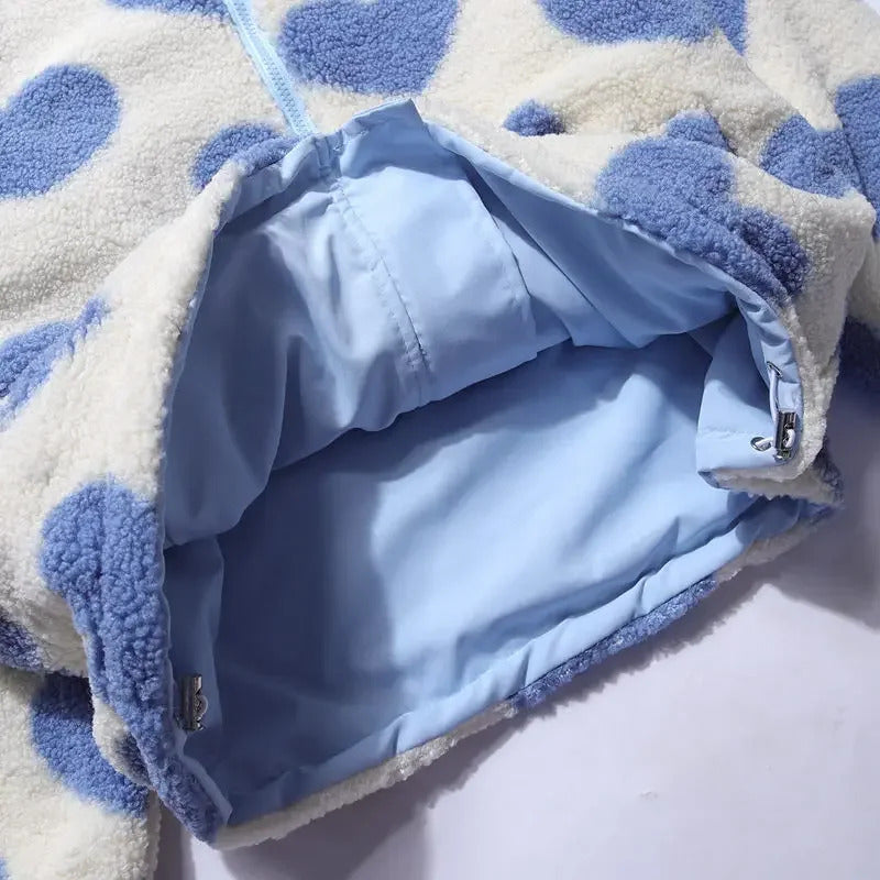 Hélène | Veste réversible à cœurs