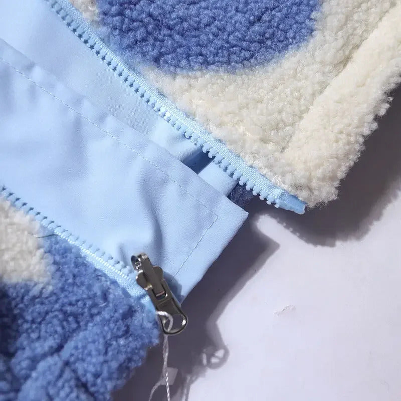 Hélène | Veste réversible à cœurs