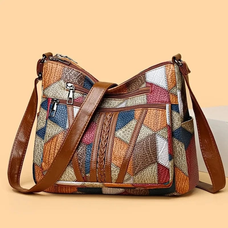 Zavelli | Mosaic Leather Handbag