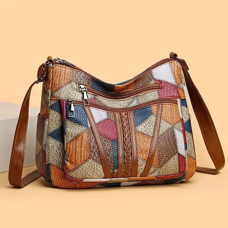 Zavelli | Mosaic Leather Handbag
