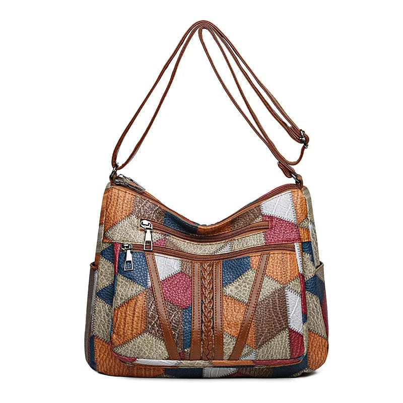 Zavelli | Mosaic Leather Handbag