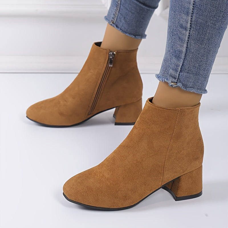 Colette™ – Stylish Block Heel Ankle Boots for Ultimate Comfort