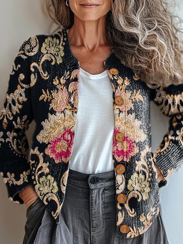 Celeste | Chic Embroidered Floral Jacket for a Fashionable Touch