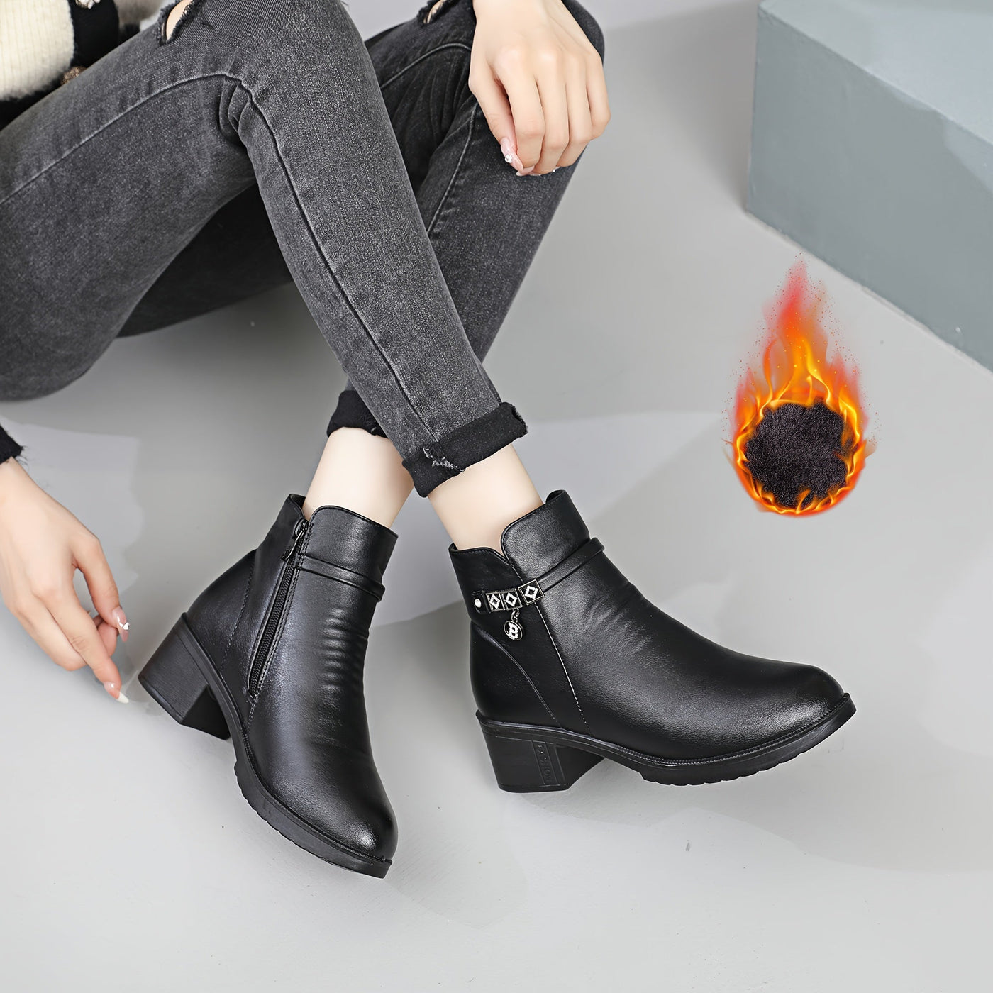 Noémie™ – Cozy Winter Ankle Boots