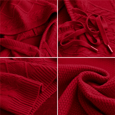 Emily | Cozy Cable Knit Hoodie