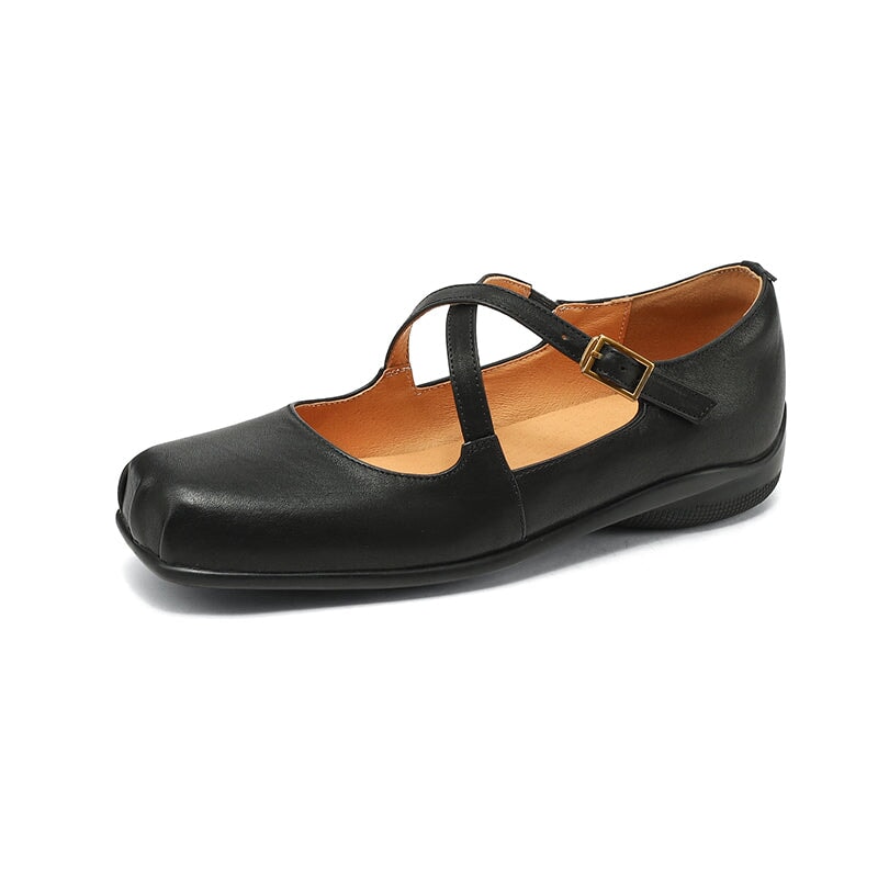 Edith™ | Classic Leather Mary Jane Shoes
