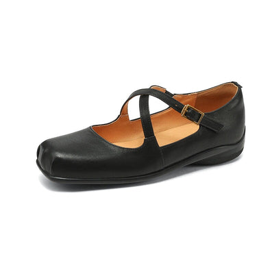 Edith™ | Classic Leather Mary Jane Shoes