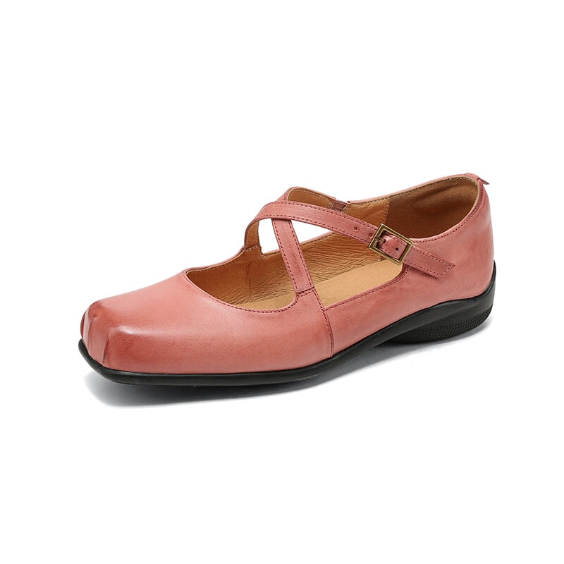 Edith™ | Classic Leather Mary Jane Shoes