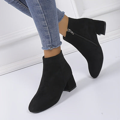 Colette™ – Stylish Block Heel Ankle Boots for Ultimate Comfort