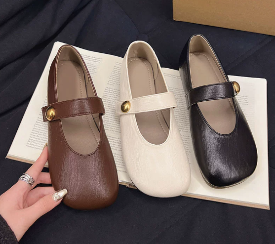 Irene™ | Classic Leather Mary Jane Shoes